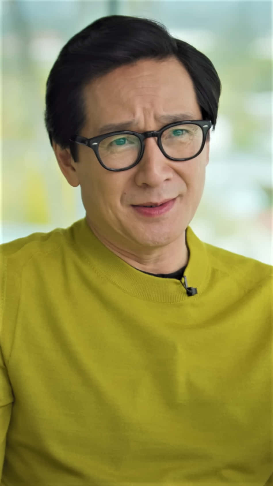 Ke Huy Quan, dark hair, glasses, HD Phone Wallpaper