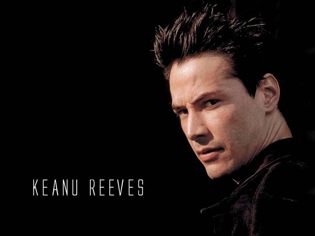 Keanu Reeves, stark black background, dramatic lighting, SD Desktop Wallpaper
