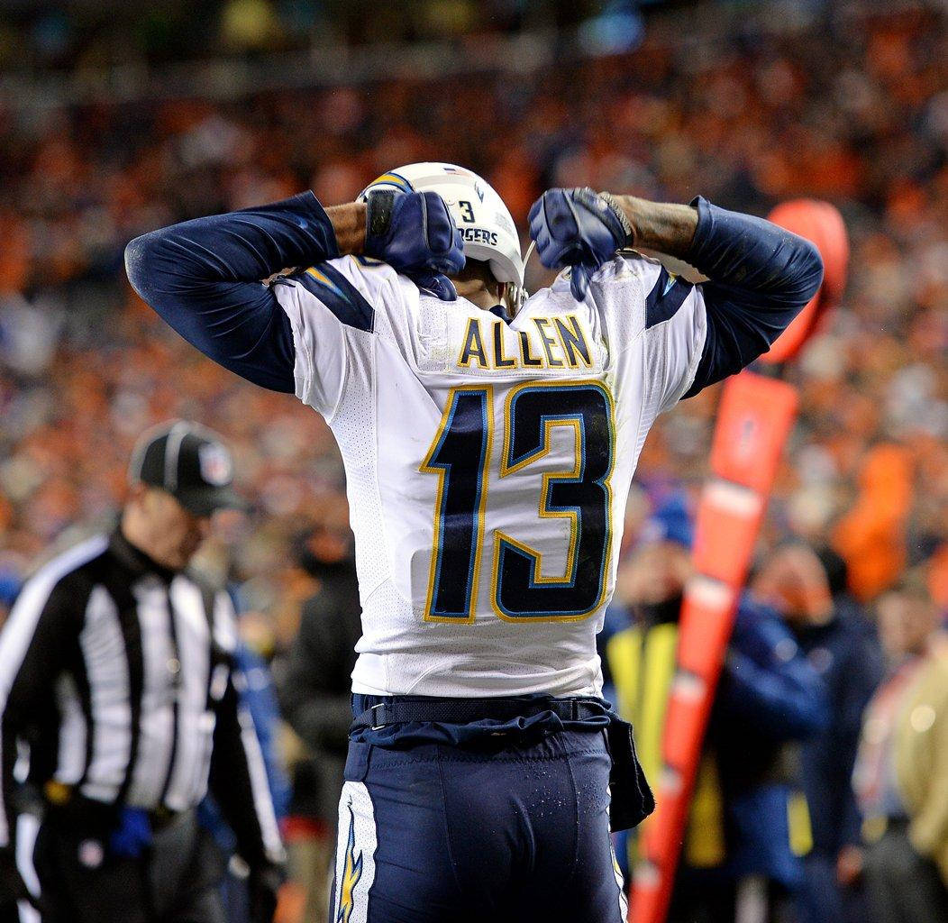 Keenan Allen, jersey number 13, stadium, SD Desktop Wallpaper