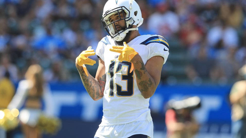 Keenan Allen, white jersey, number 13, SD Desktop Wallpaper