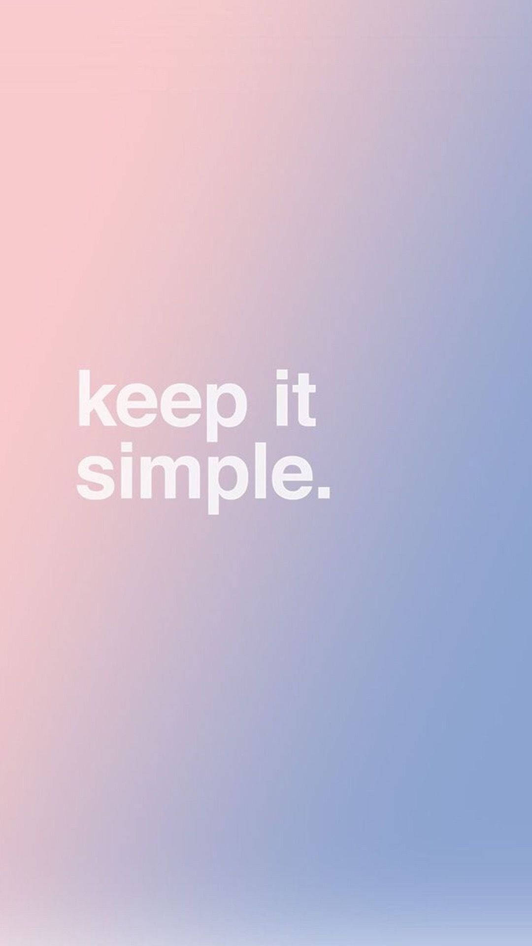 pink to blue gradient, white minimalist text, keep it simple, Full HD Phone Wallpaper