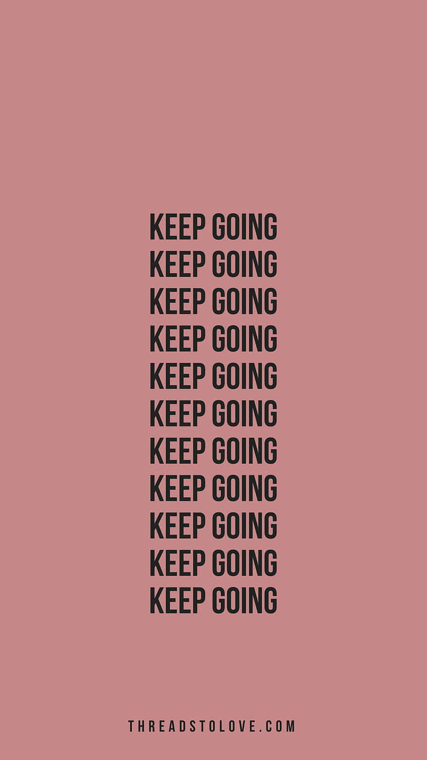 Keep Going, dusty rose, black text, HD Phone Wallpaper