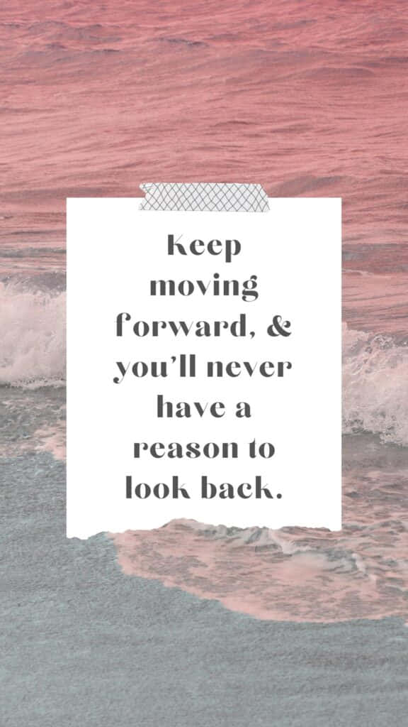 keep going, pink and gray ocean wave background, motivational quote, SD Phone Wallpaper