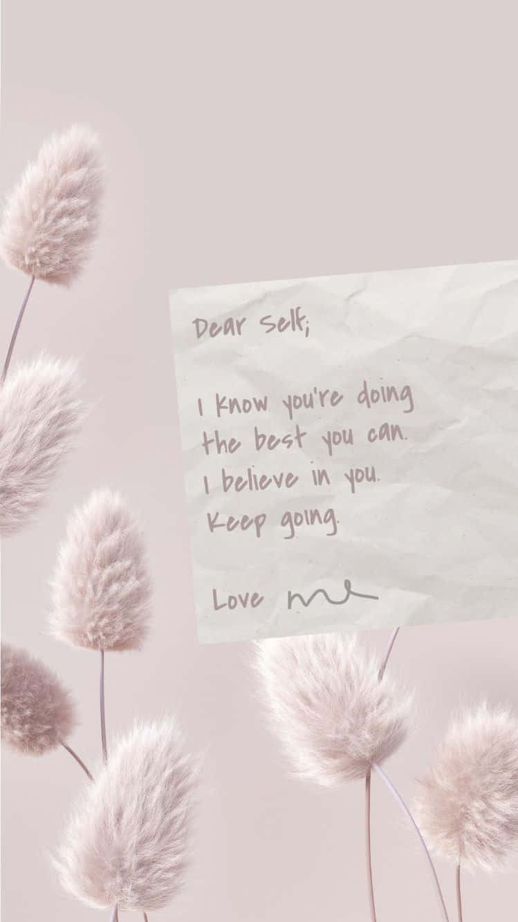 Keep Going, soft pink pampas grass, crumpled note, HD Phone Wallpaper
