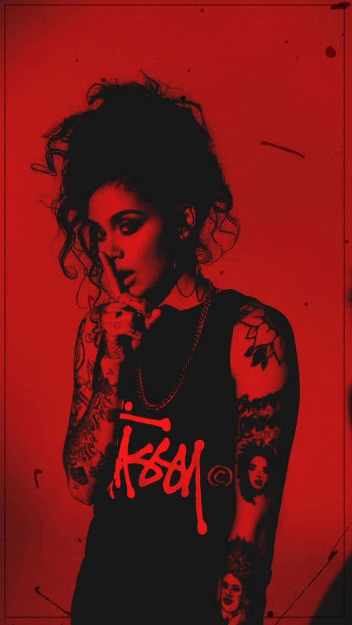 Kehlani, tattooed woman, curly hair, HD Phone Wallpaper