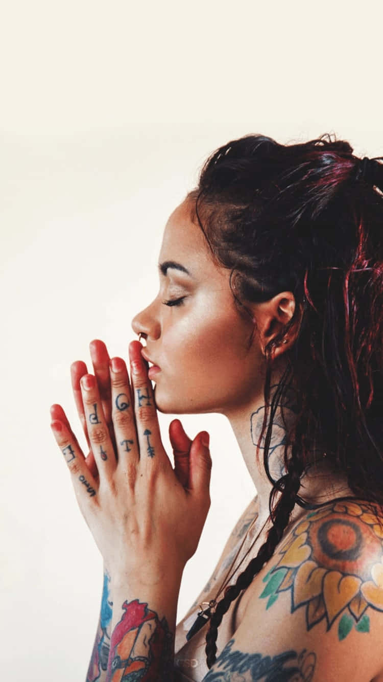 Kehlani, tattooed woman, profile, HD Phone Wallpaper