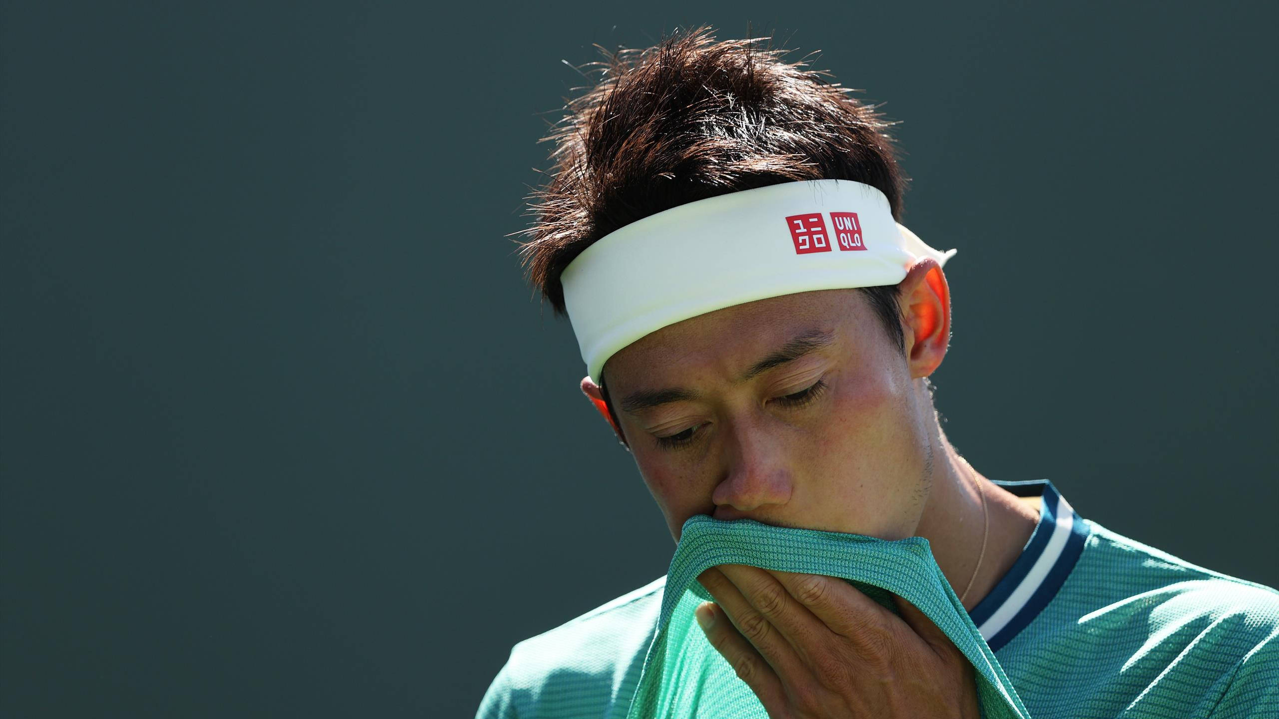 Kei Nishikori, towel, sweat, 2K Desktop Wallpaper