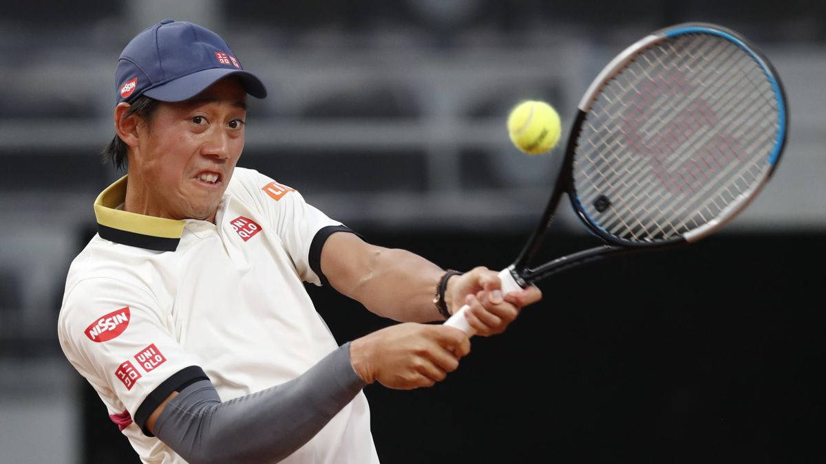 Kei Nishikori, gritted teeth, tennis player, SD Desktop Wallpaper