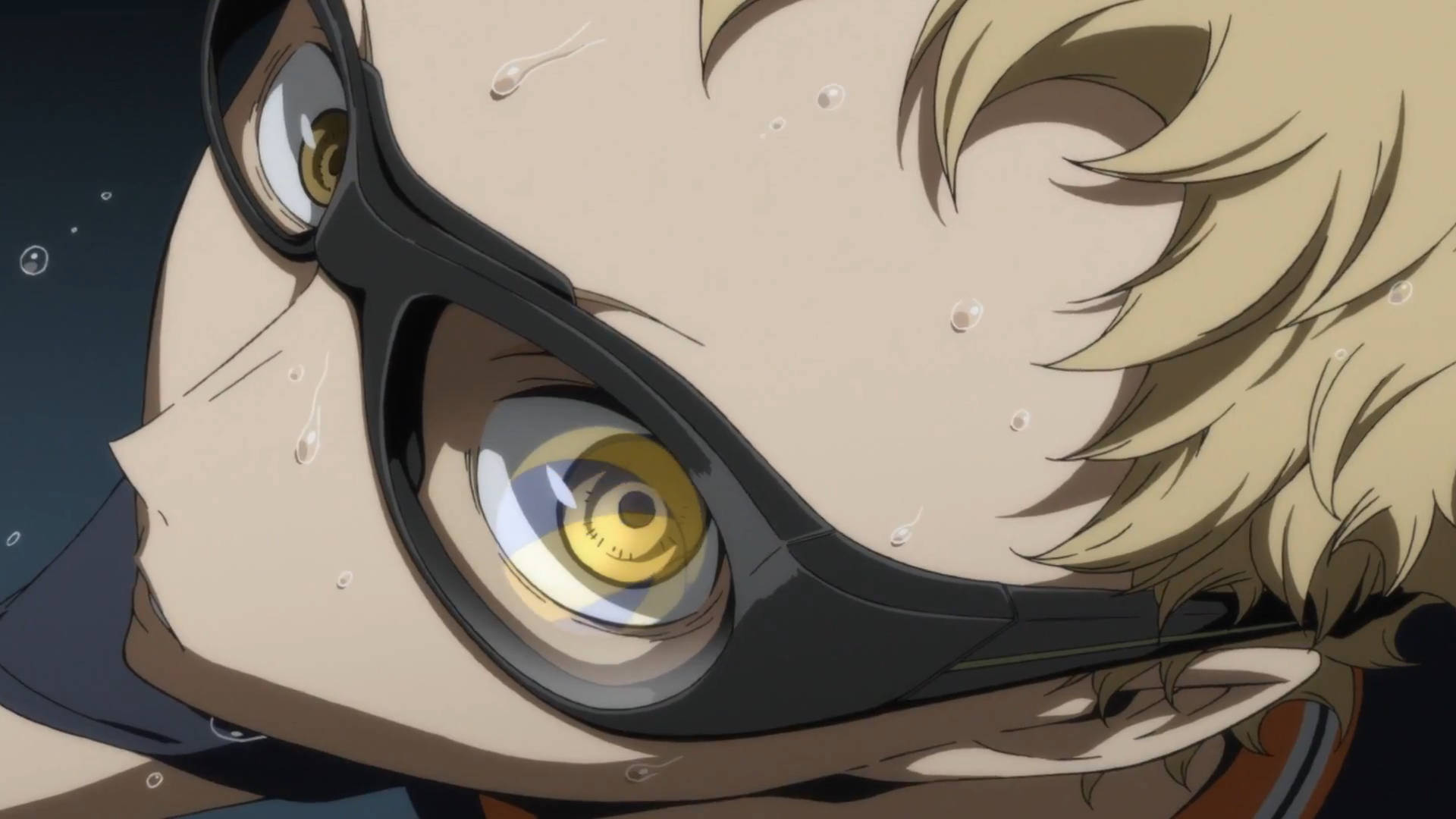 Kei Tsukishima, blonde hair, glasses, Full HD Desktop Wallpaper