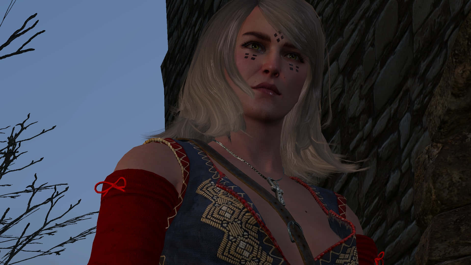 Keira Metz, witcher, twilight sky, Full HD Desktop Wallpaper