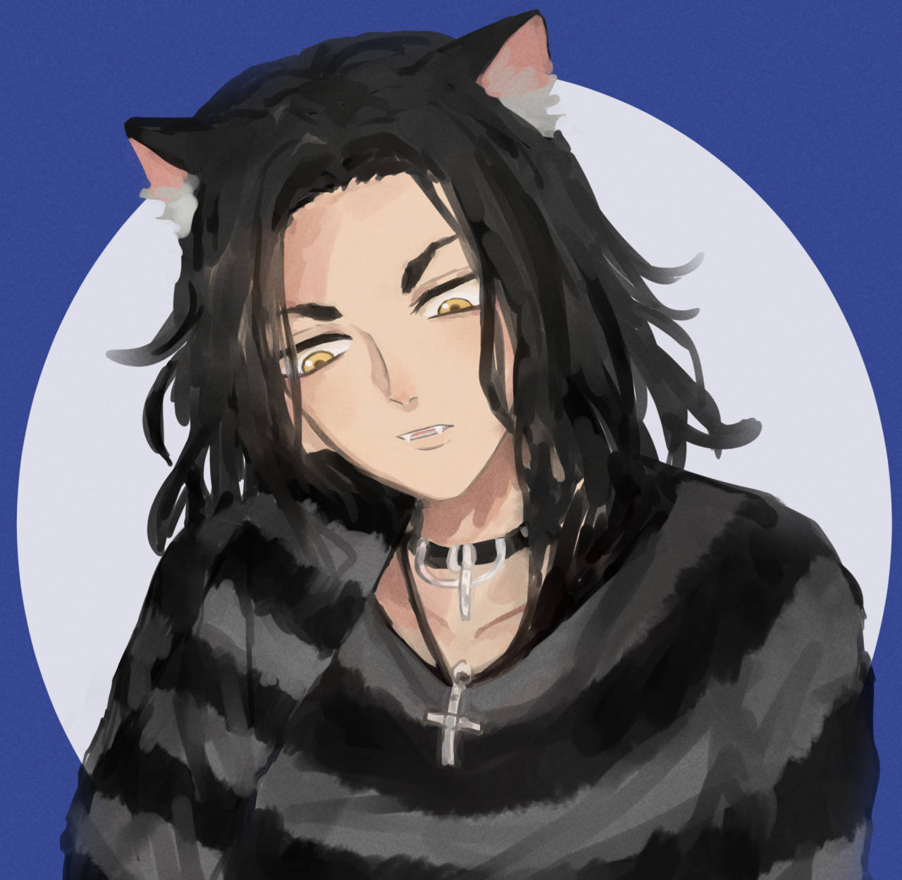 Keisuke Baji, cat ears, golden eyes, HD Desktop Wallpaper