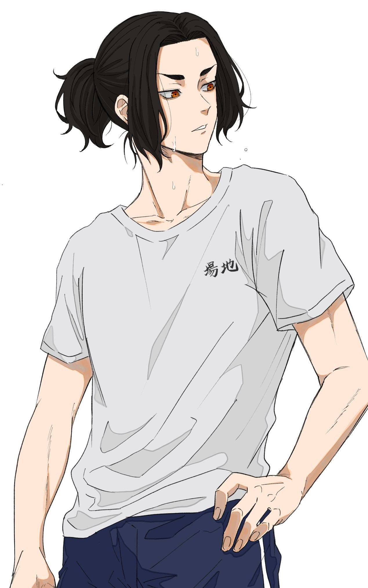 Keisuke Baji, gym shirt, dark hair, Full HD Phone Wallpaper