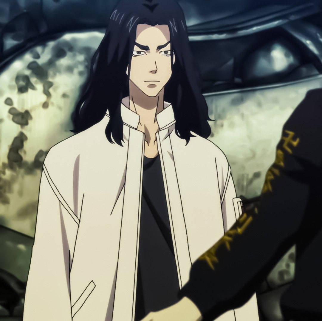 Keisuke Baji, white jacket, black shirt, SD Desktop Wallpaper