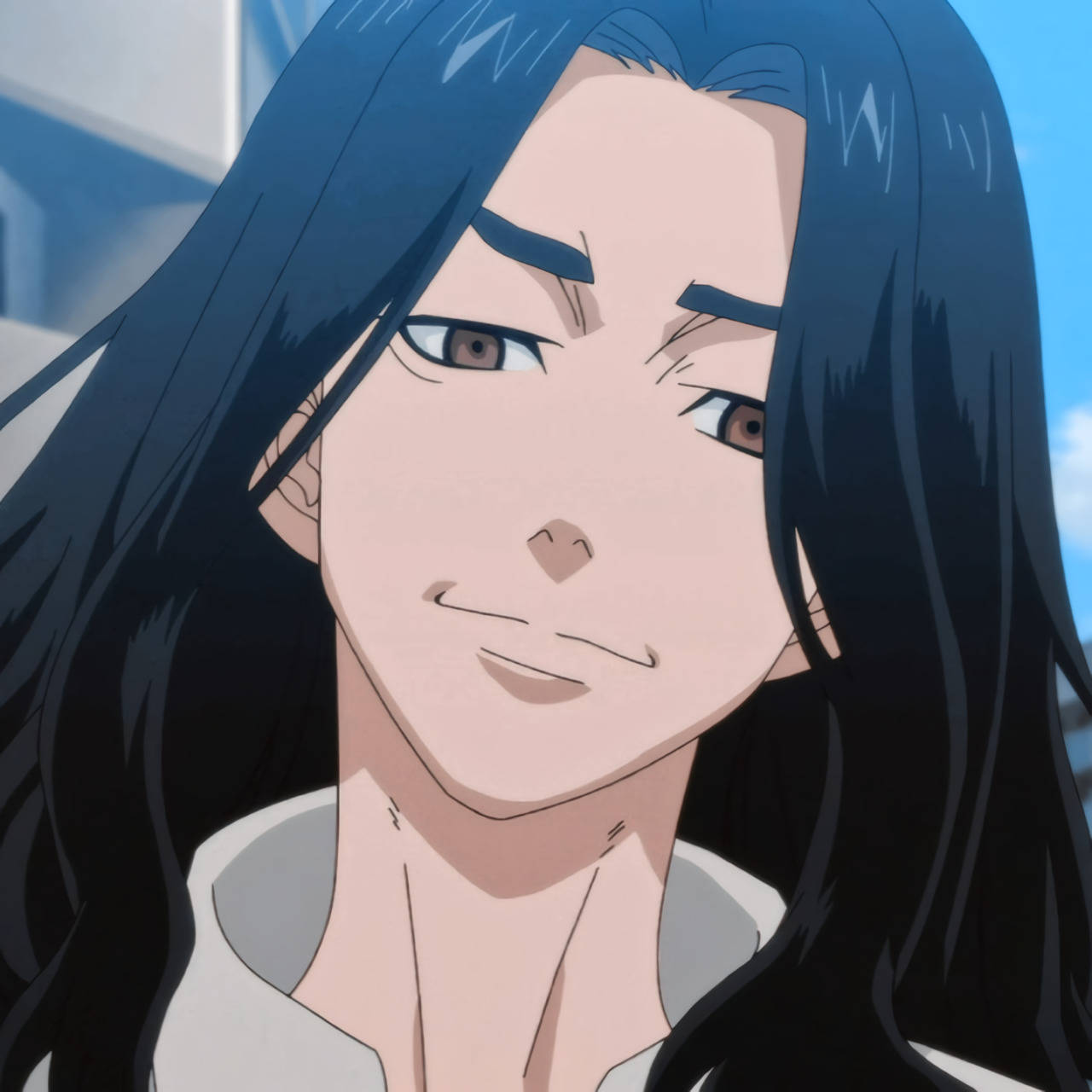 Keisuke Baji, long dark hair, subtle smile, HD Desktop Wallpaper