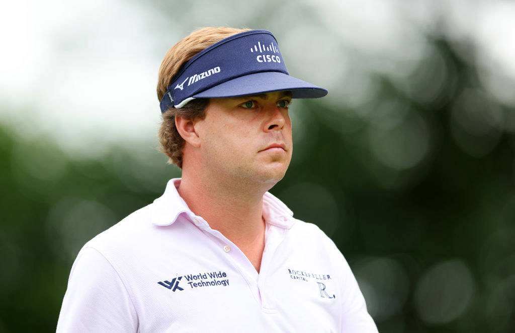 Keith Mitchell, white polo, blue visor, SD Desktop Wallpaper