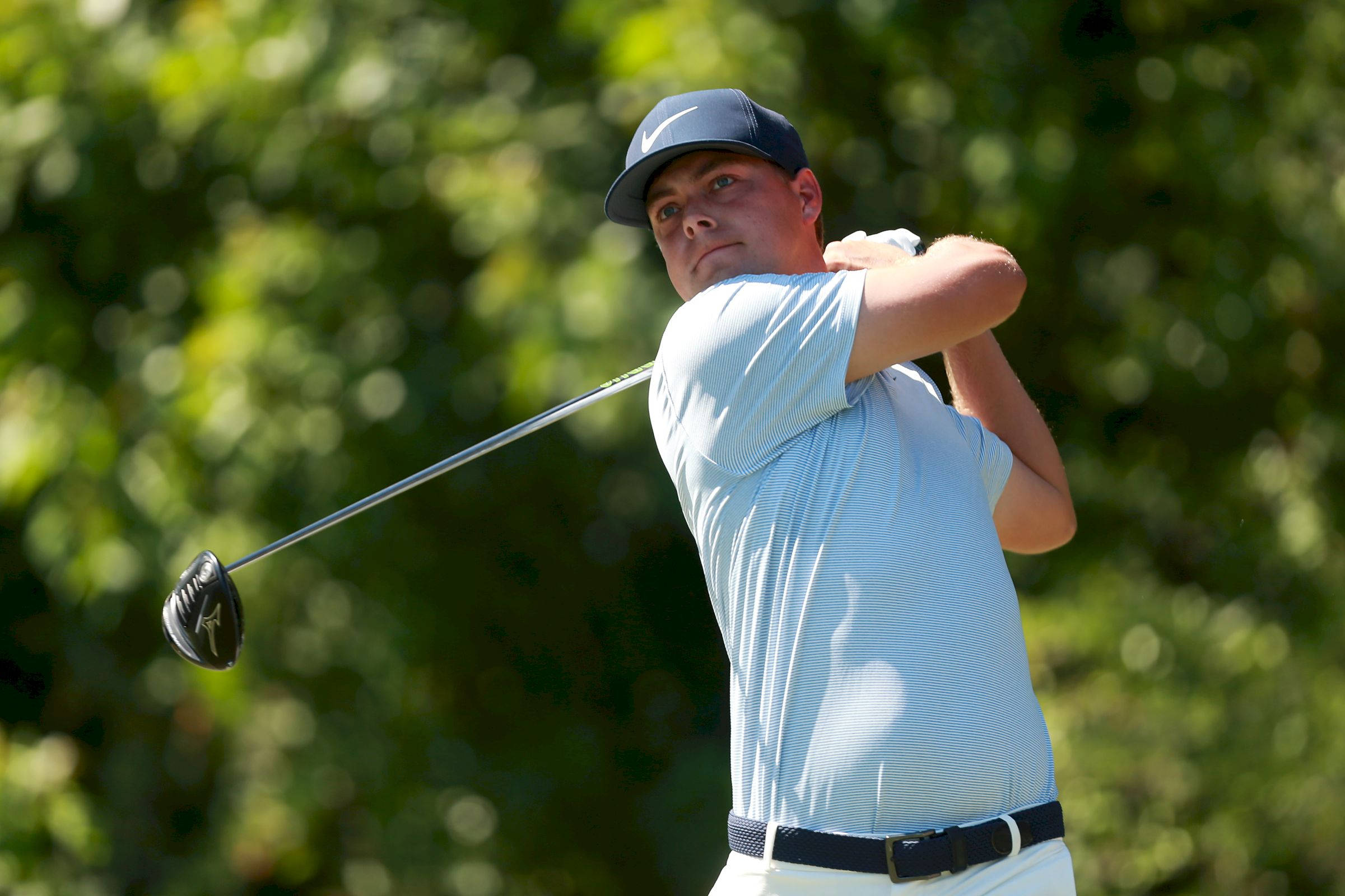 Keith Mitchell, golfer, mid-swing, Full HD Desktop Wallpaper