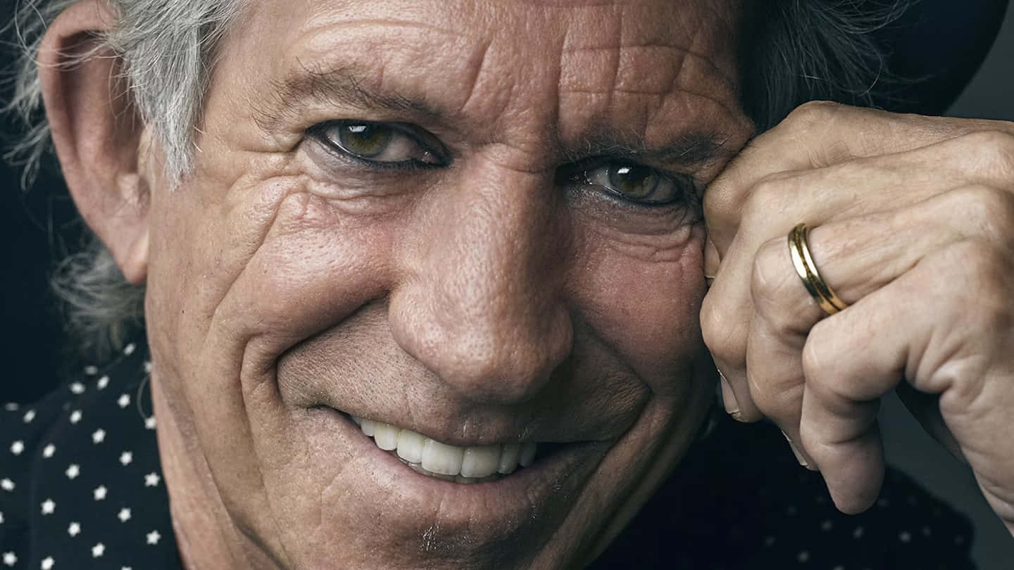 Keith Richards, gray hair, gold ring, HD Desktop Wallpaper