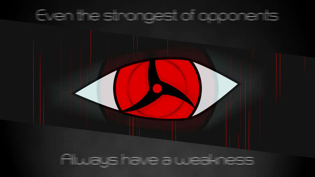 Kekkei Genkai, red anime eye, black tomoe patterns, SD Desktop Wallpaper