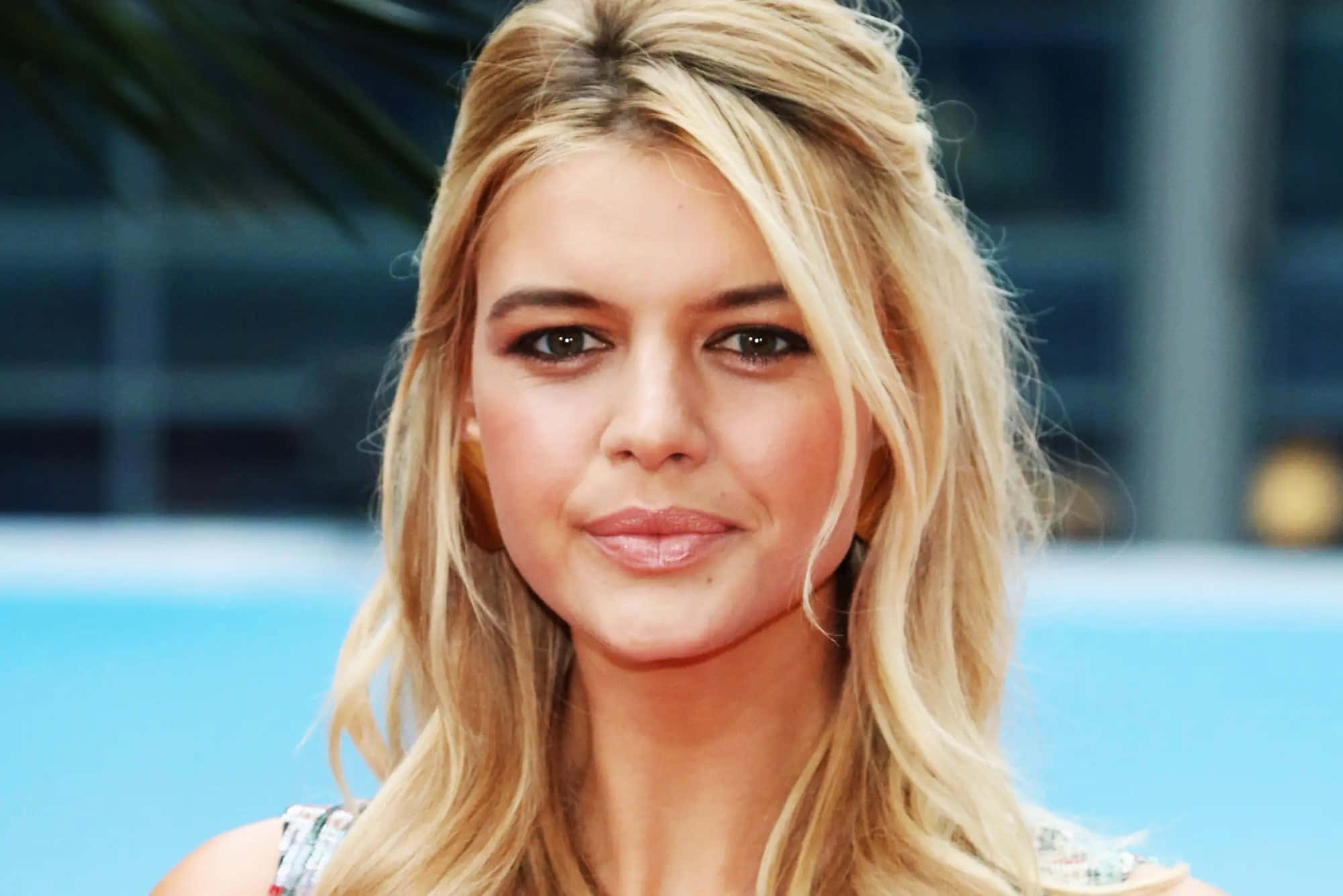 Kelly Rohrbach, blonde, soft makeup, Full HD Desktop Wallpaper