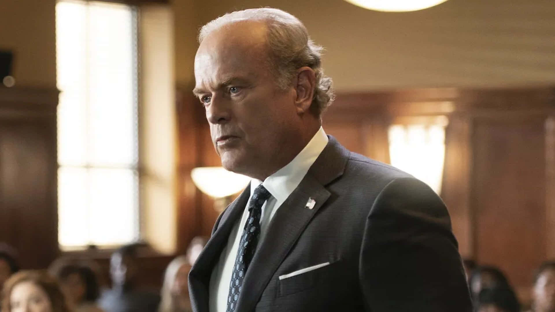Kelsey Grammer, courtroom, wooden paneling, Full HD Desktop Wallpaper