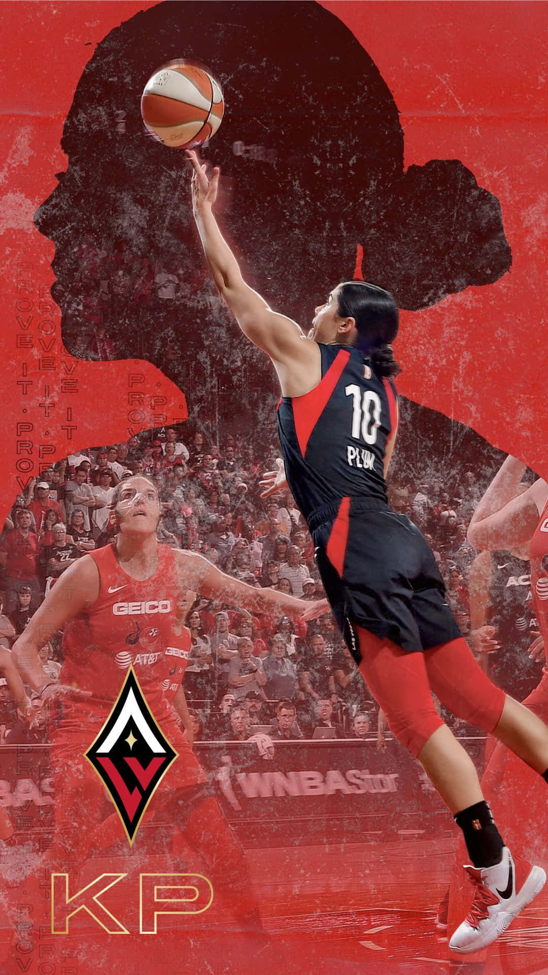 Kelsey Plum, black and red jersey, basketball, Full HD Phone Wallpaper