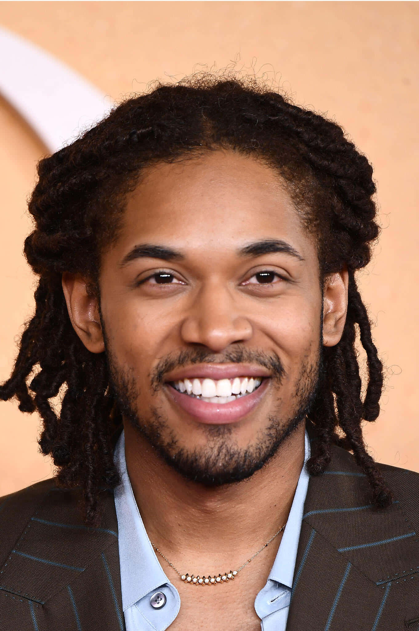 Kelvin Harrison Jr, dark dreadlocks, beard, Full HD Phone Wallpaper