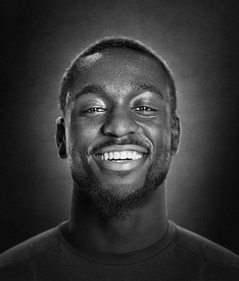 Kemba Walker, grayscale, black and white portrait, SD Phone Wallpaper