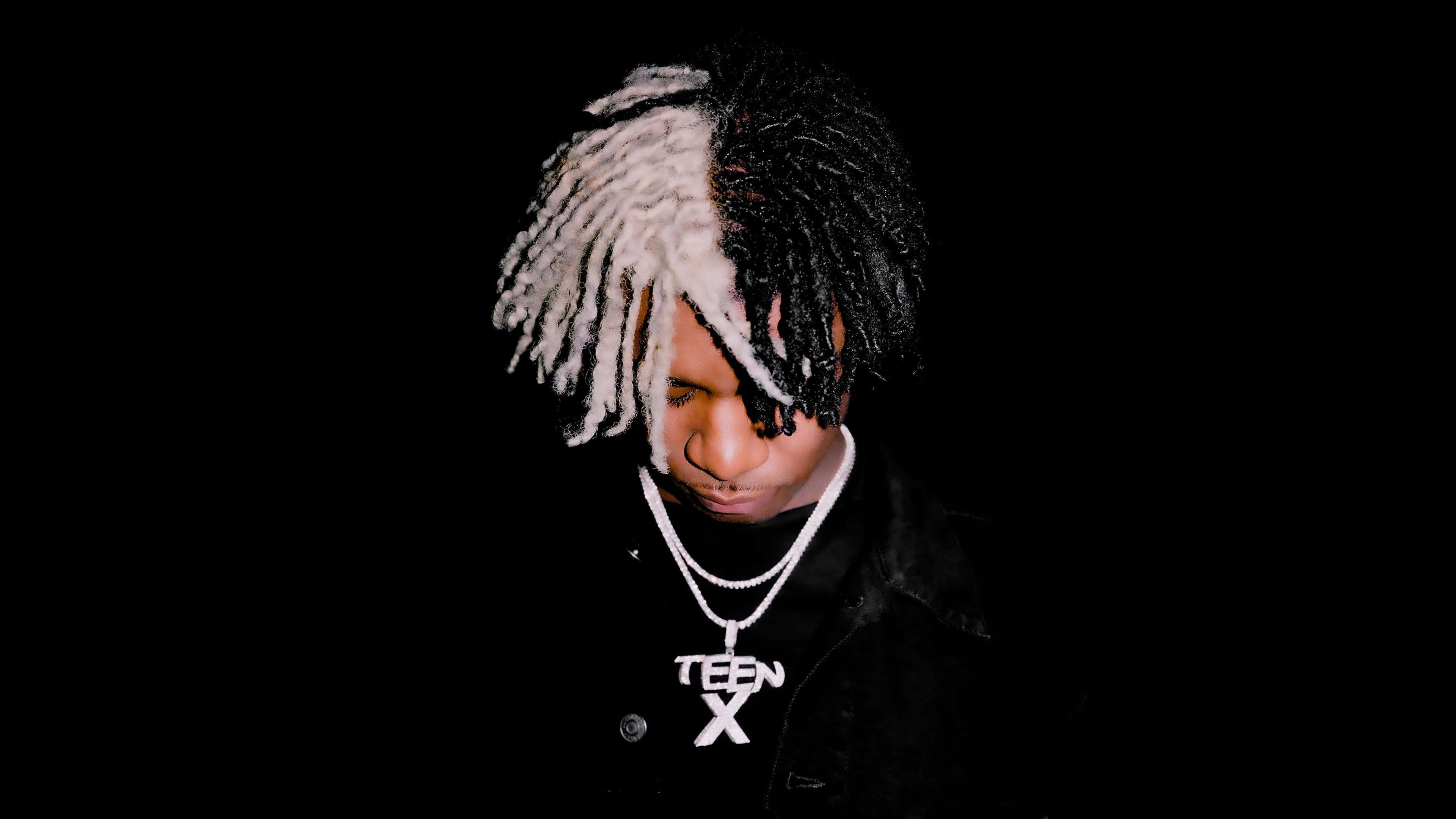 Ken Carson, Teen X, black and white dreadlocks, 4K Desktop Wallpaper