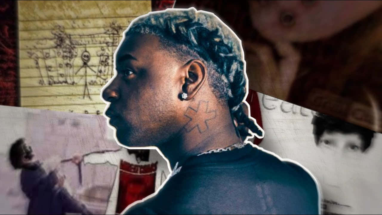 Ken Carson, braided hair, neck tattoo, HD Desktop Wallpaper