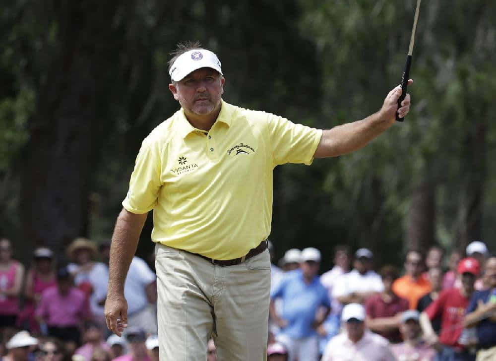 Ken Duke, golf course, yellow shirt, SD Desktop Wallpaper
