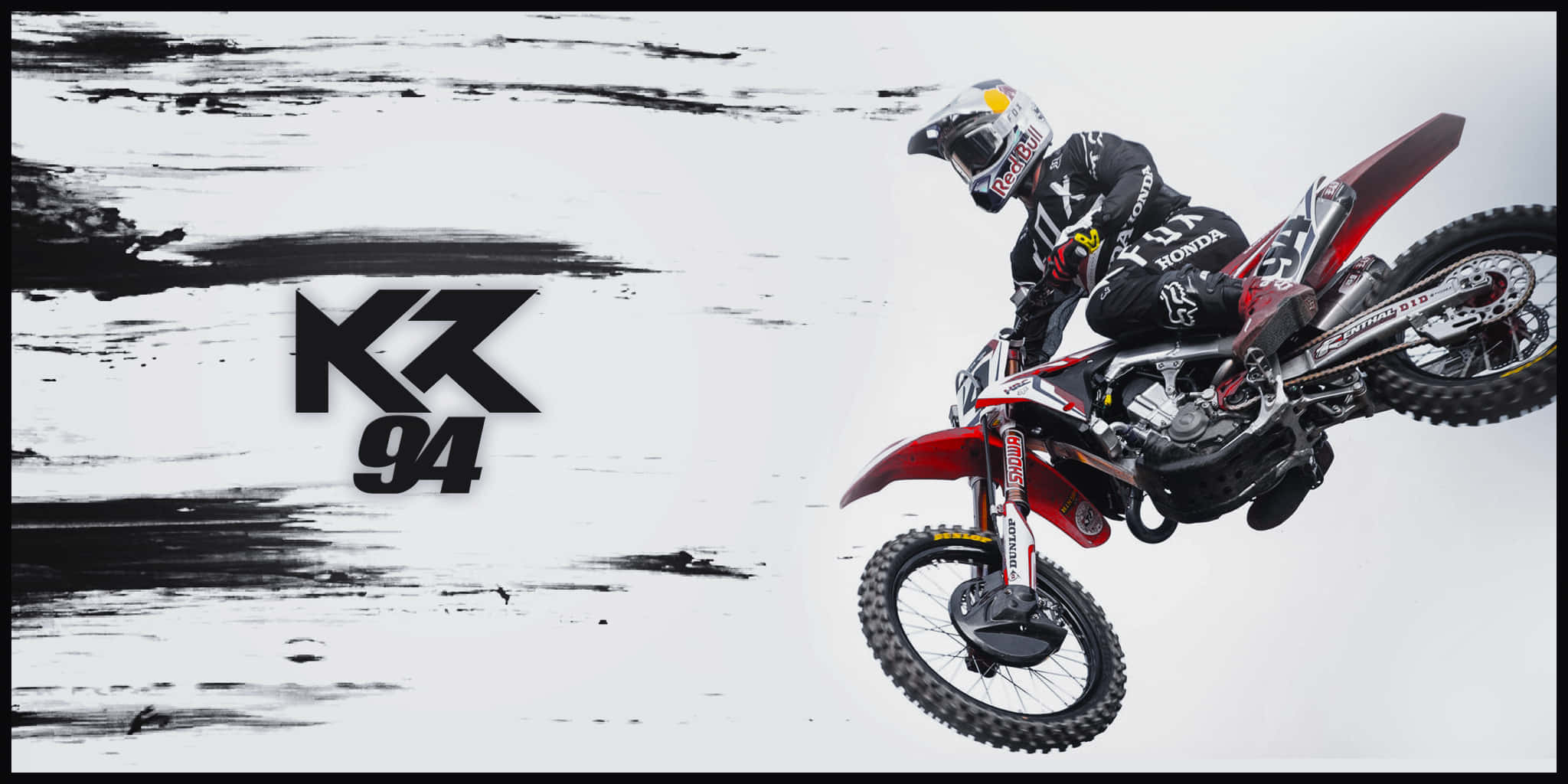 Ken Roczen, black gear, red Honda dirt bike, Full HD Desktop Wallpaper