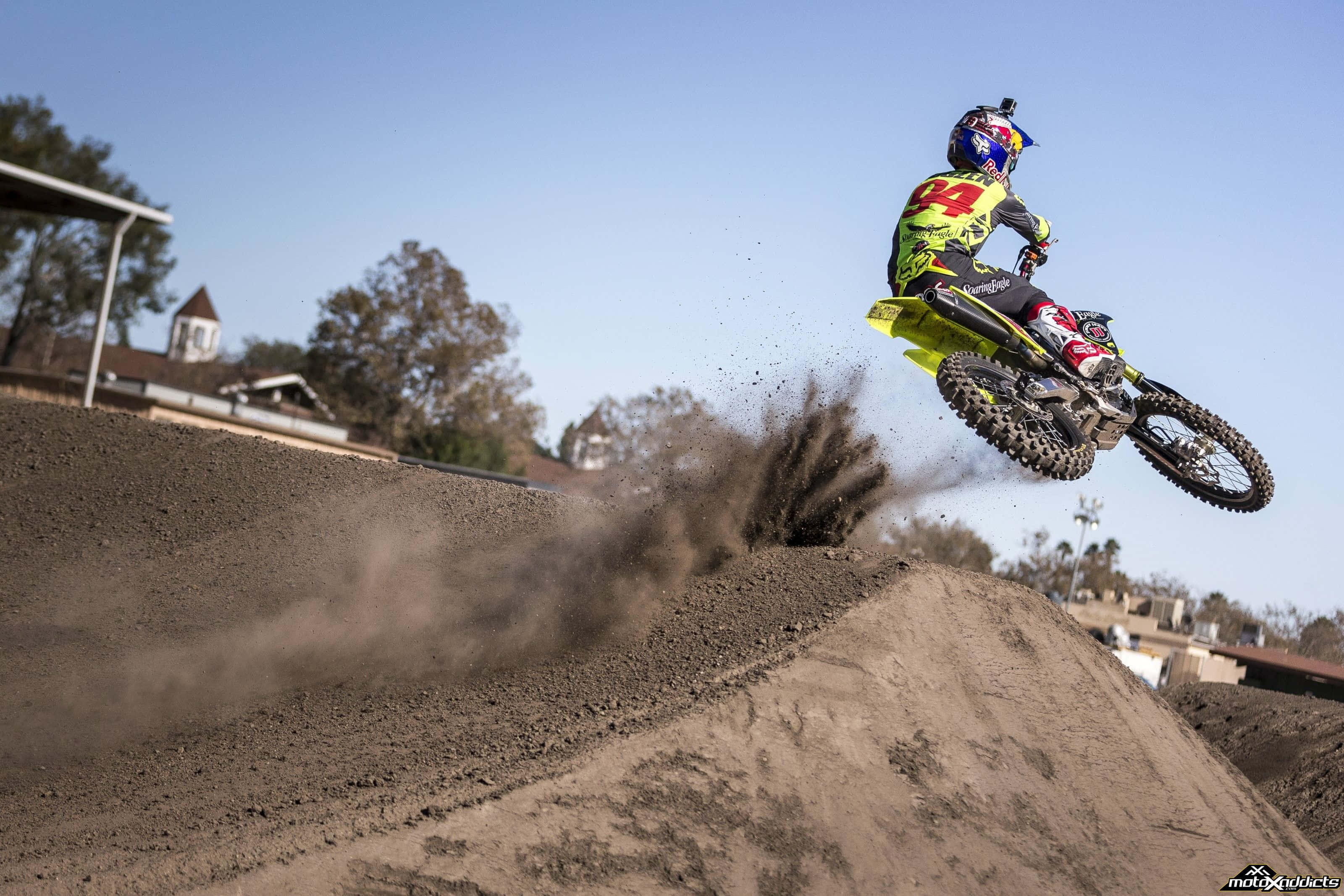Ken Roczen, motocross rider, bright gear, 2K Desktop Wallpaper