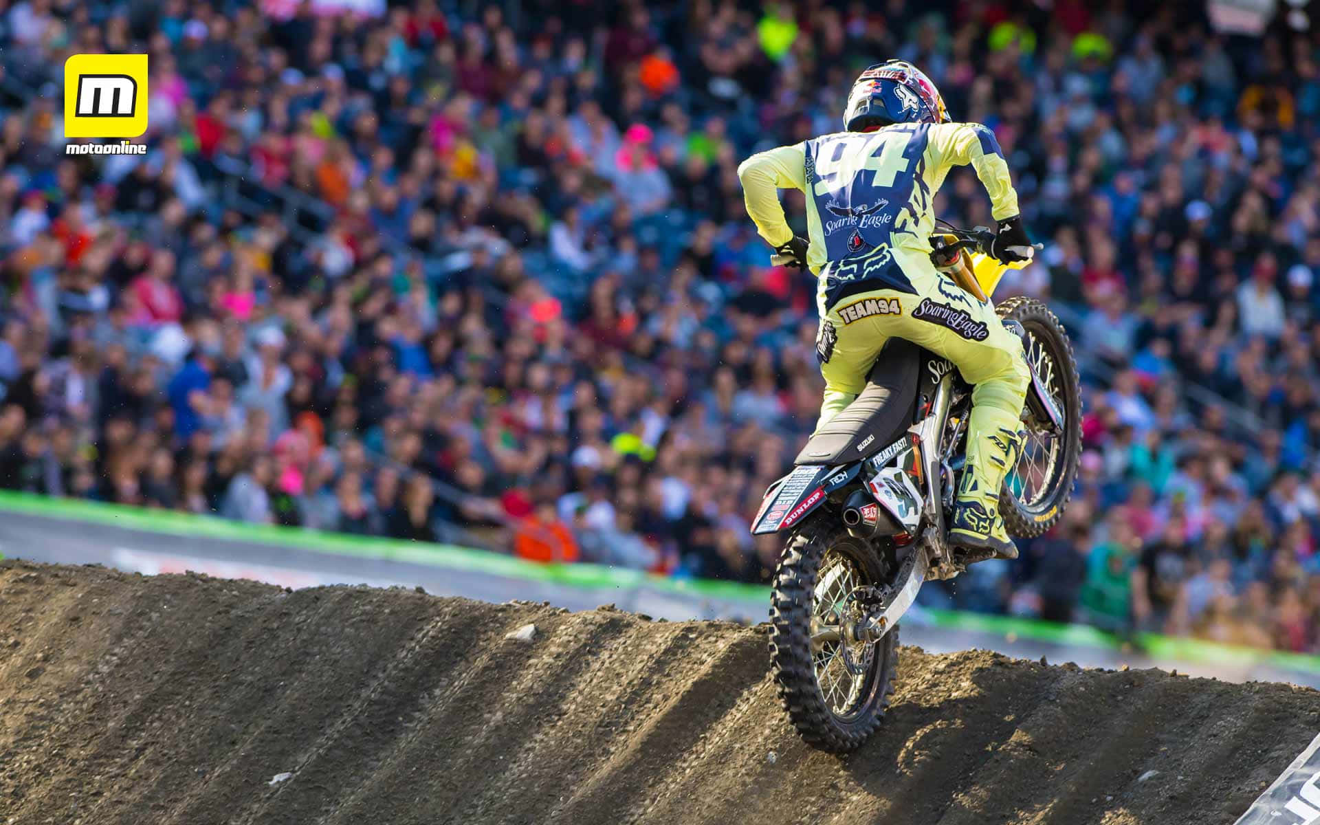 Ken Roczen, yellow gear, dirt jump, Full HD Desktop Wallpaper