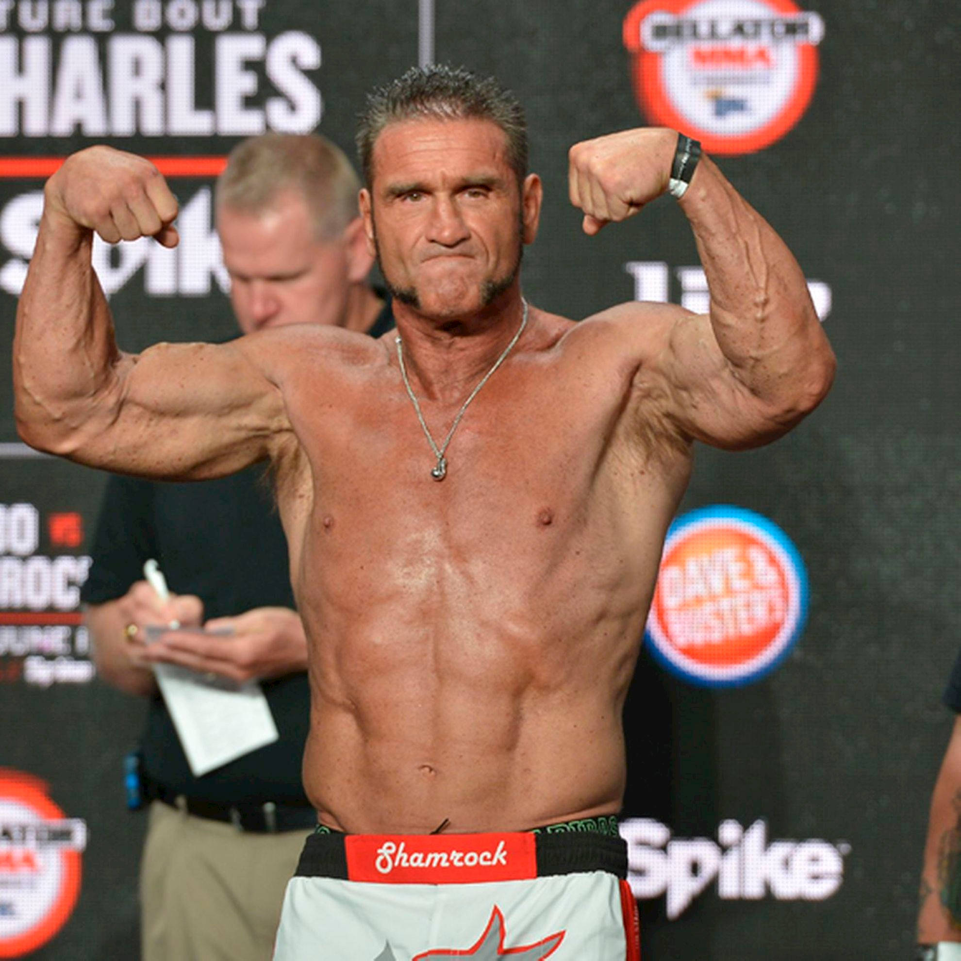 Ken Shamrock, biceps, weigh-in event, Full HD Desktop Wallpaper