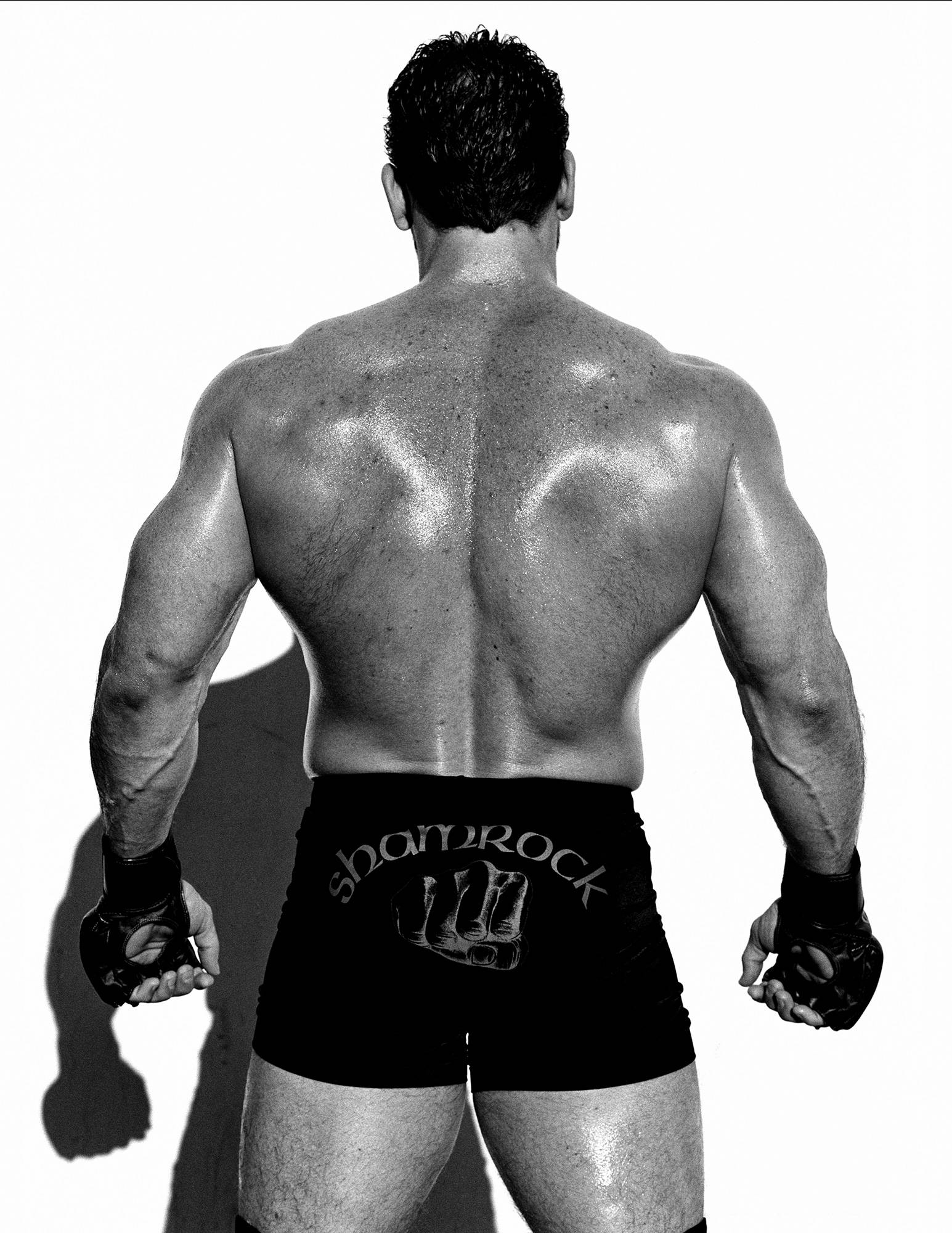 Ken Shamrock, black shorts, gloves, Full HD Phone Wallpaper