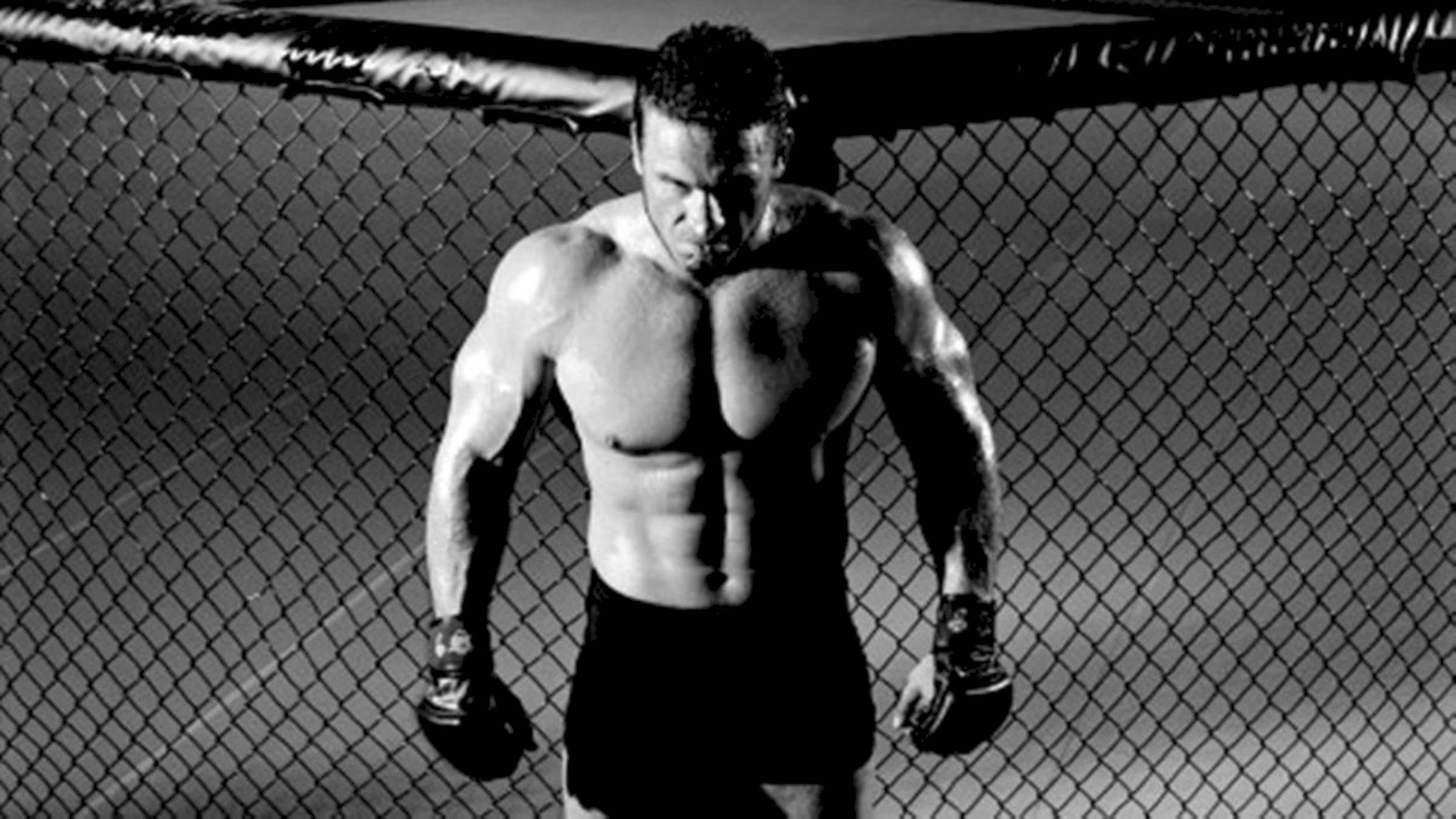 Ken Shamrock, cage, gloves, Full HD Desktop Wallpaper