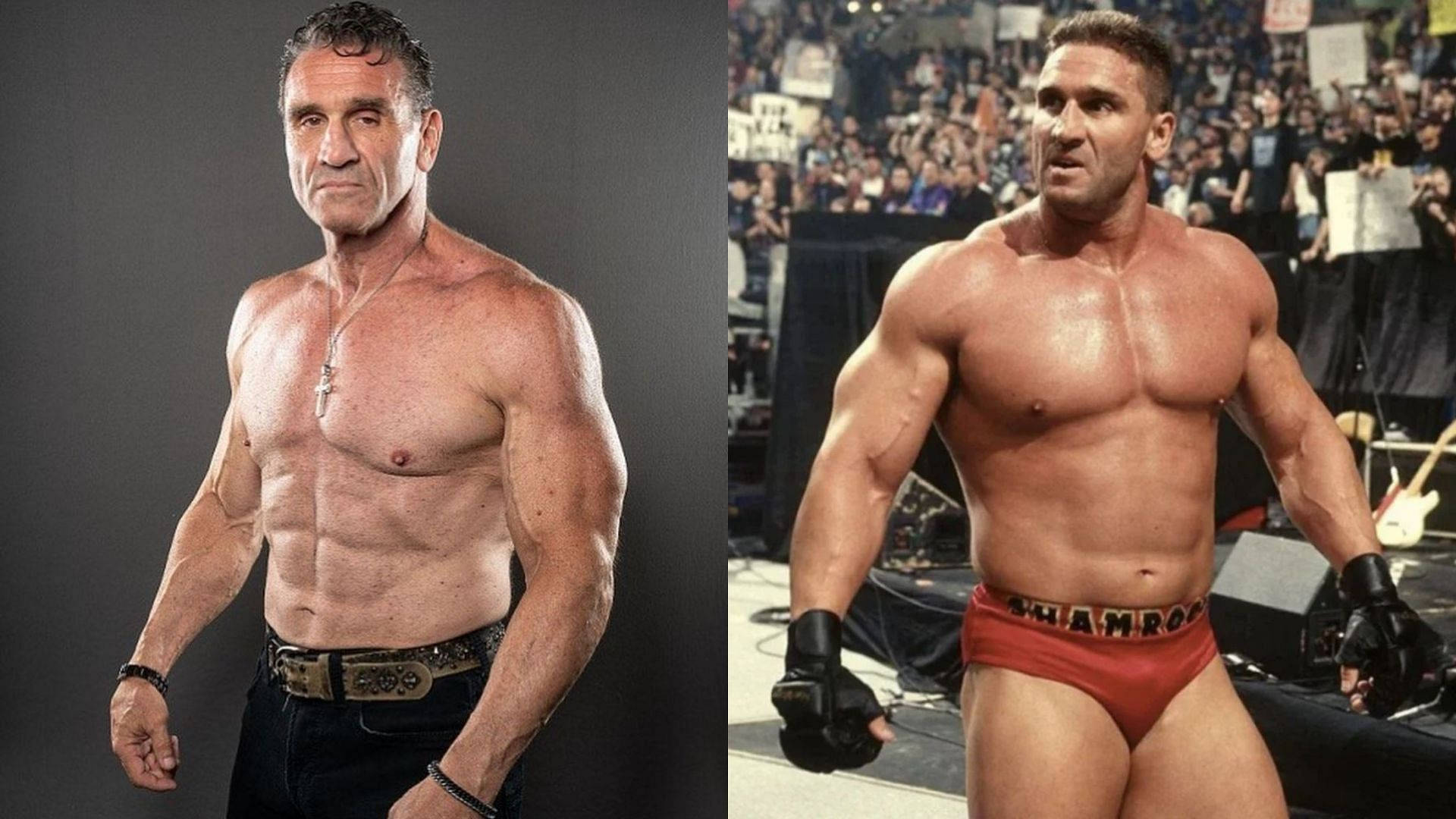 Ken Shamrock, studio portrait, wrestling ring, Full HD Desktop Wallpaper