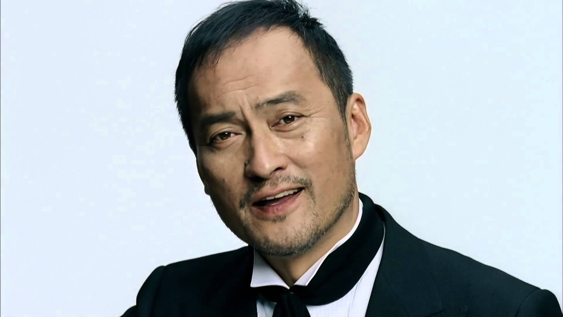 Ken Watanabe, black tuxedo, bow tie, Full HD Desktop Wallpaper