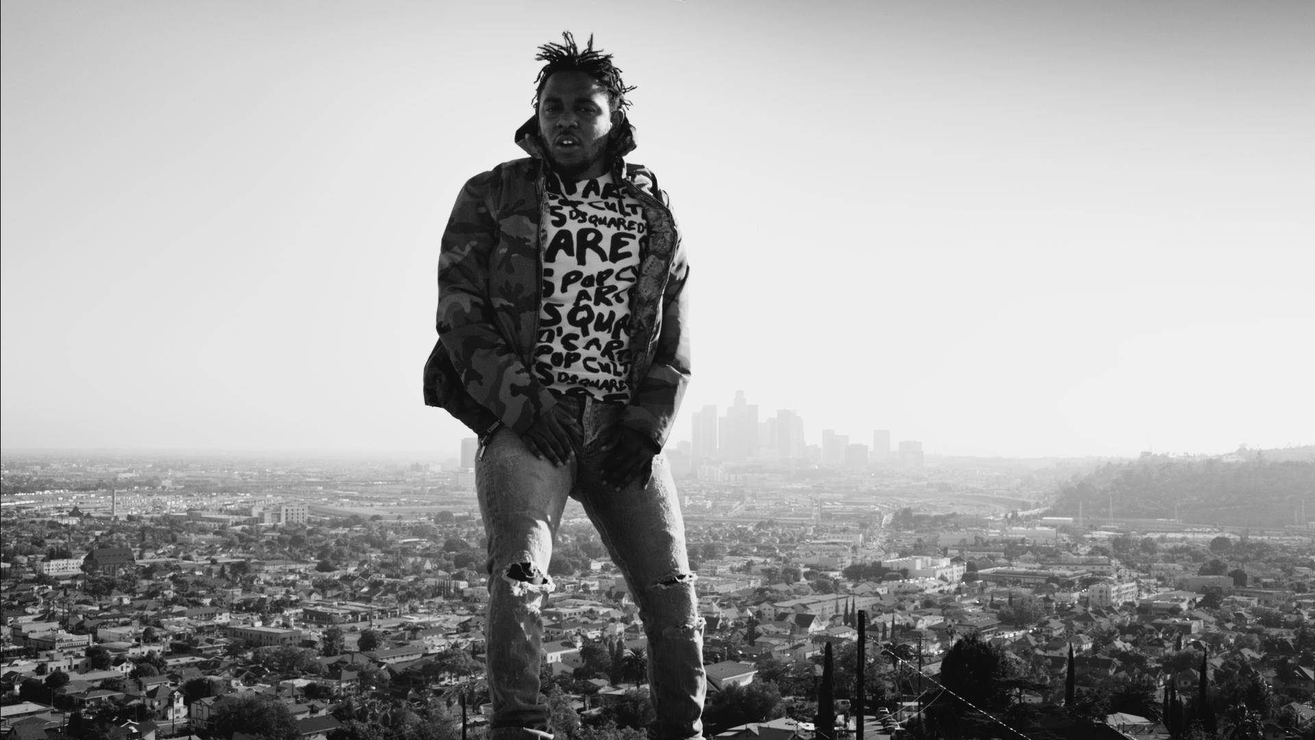 Kendrick Lamar, cityscape, hill, Full HD Desktop Wallpaper