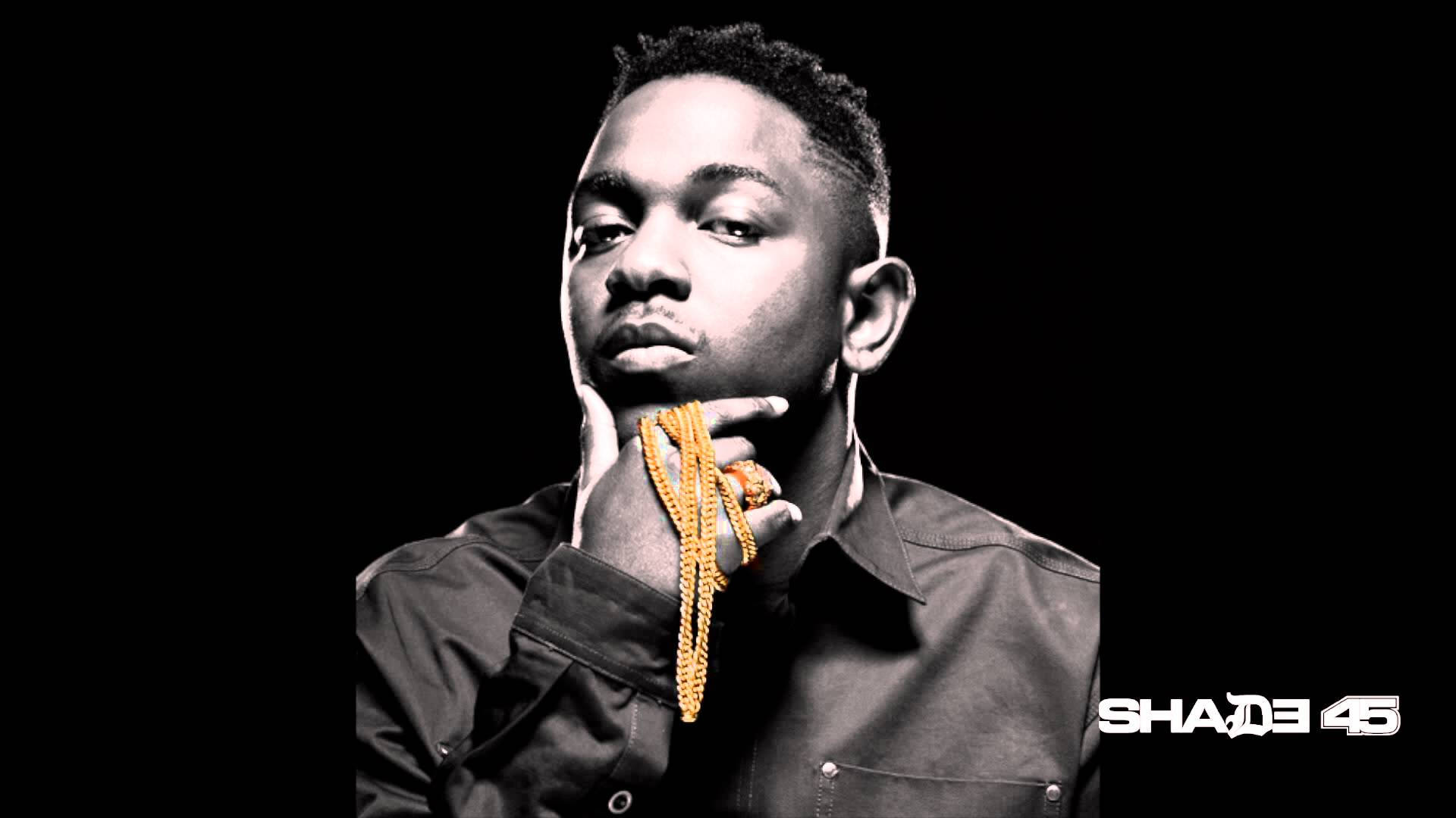 Kendrick Lamar, black, gold chains, Full HD Desktop Wallpaper