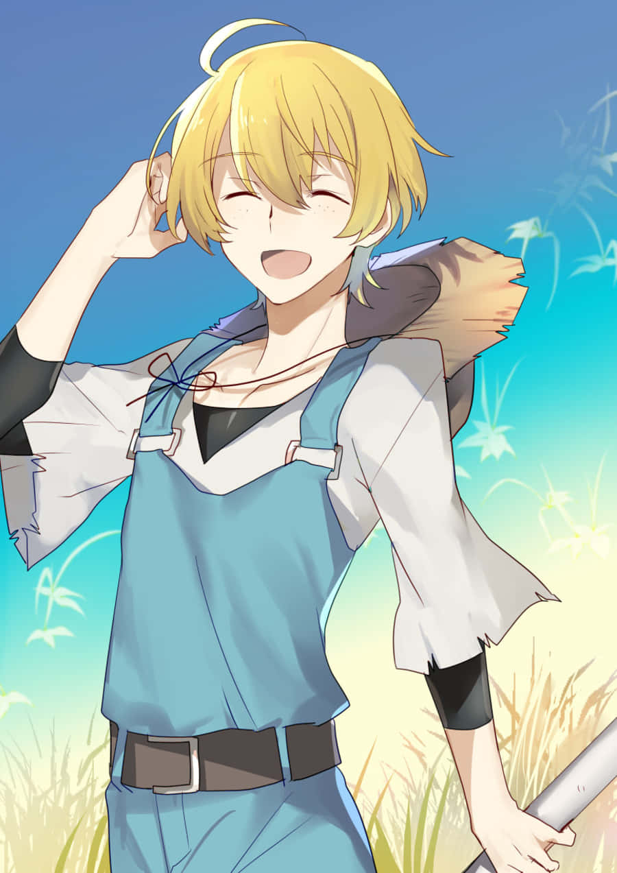 Kenji Miyazawa, sunlit field, clear blue sky, SD Phone Wallpaper