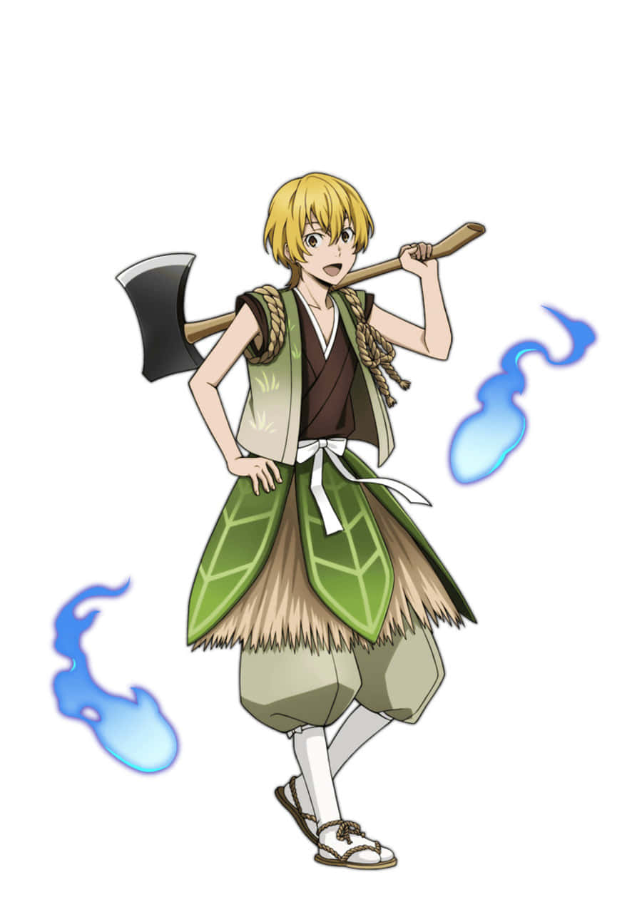 Kenji Miyazawa, anime boy, blonde hair, SD Phone Wallpaper