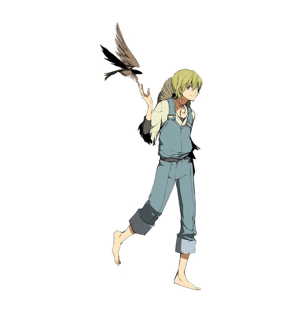 Kenji Miyazawa, anime boy, blonde hair, SD Phone Wallpaper