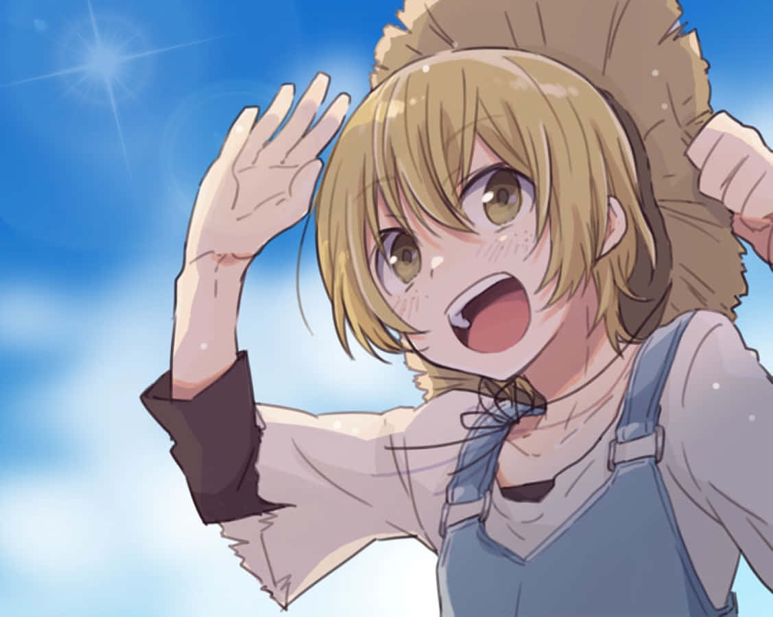 Kenji Miyazawa, anime girl, blonde hair, SD Desktop Wallpaper