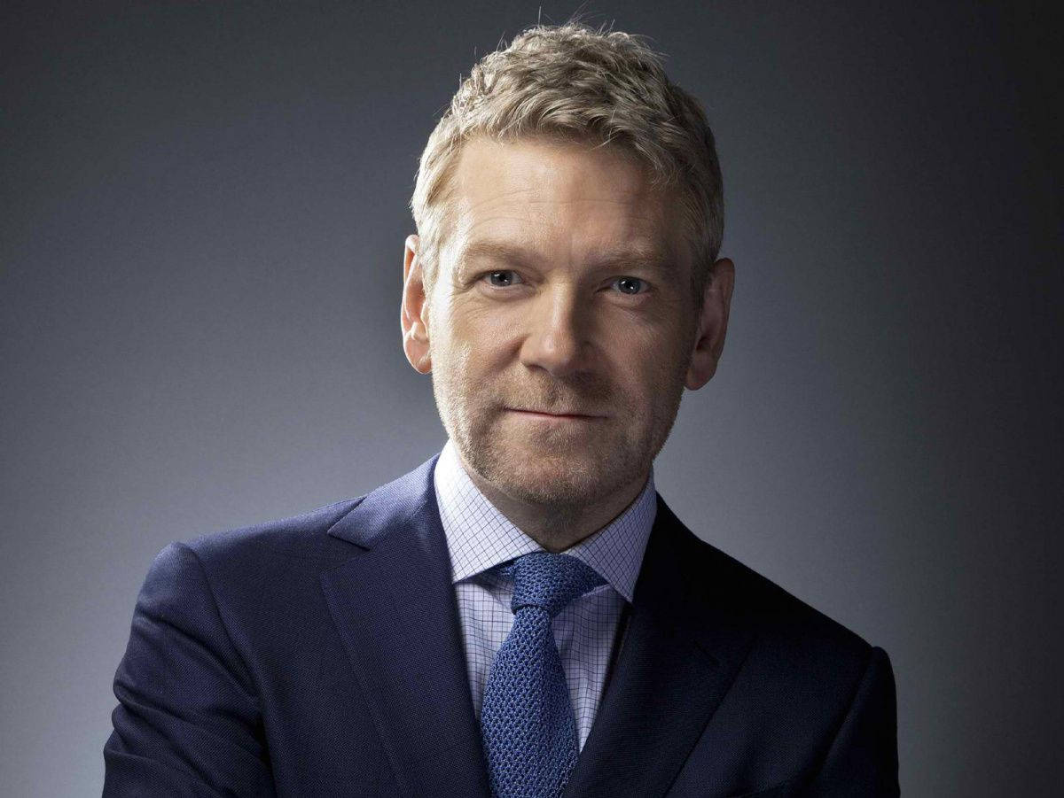 Kenneth Branagh, navy suit, blue tie, SD Desktop Wallpaper