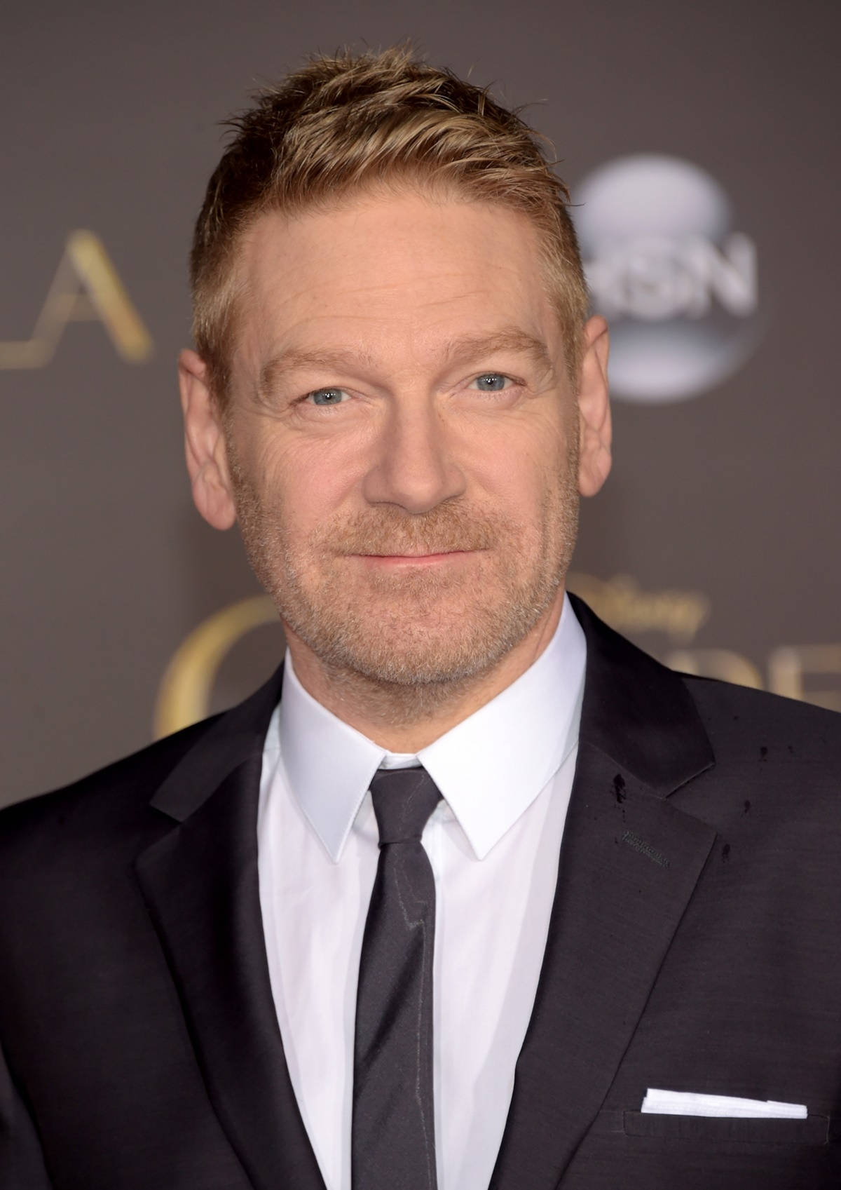Kenneth Branagh, black suit, tie, HD Phone Wallpaper