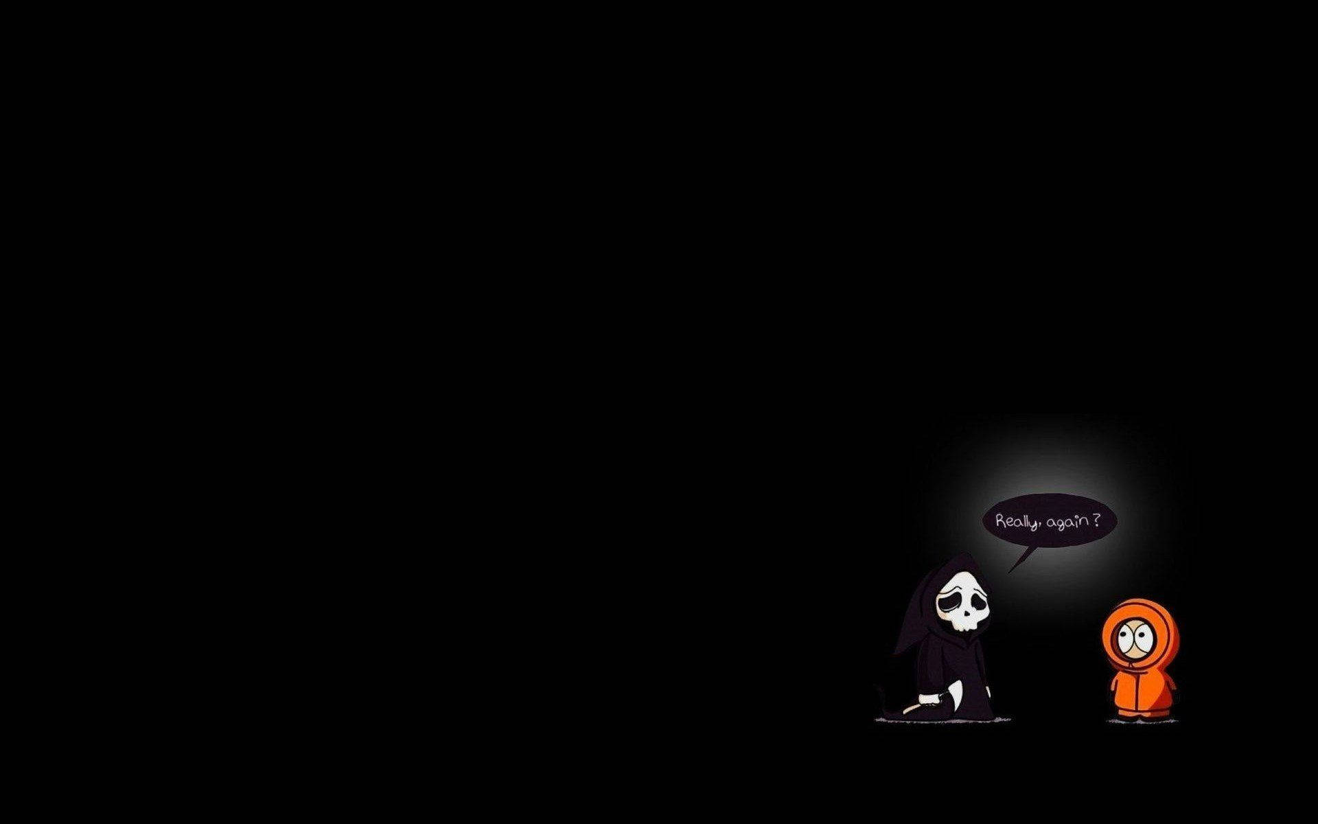 Kenny McCormick, skeletal figure, orange hooded one, Full HD Desktop Wallpaper