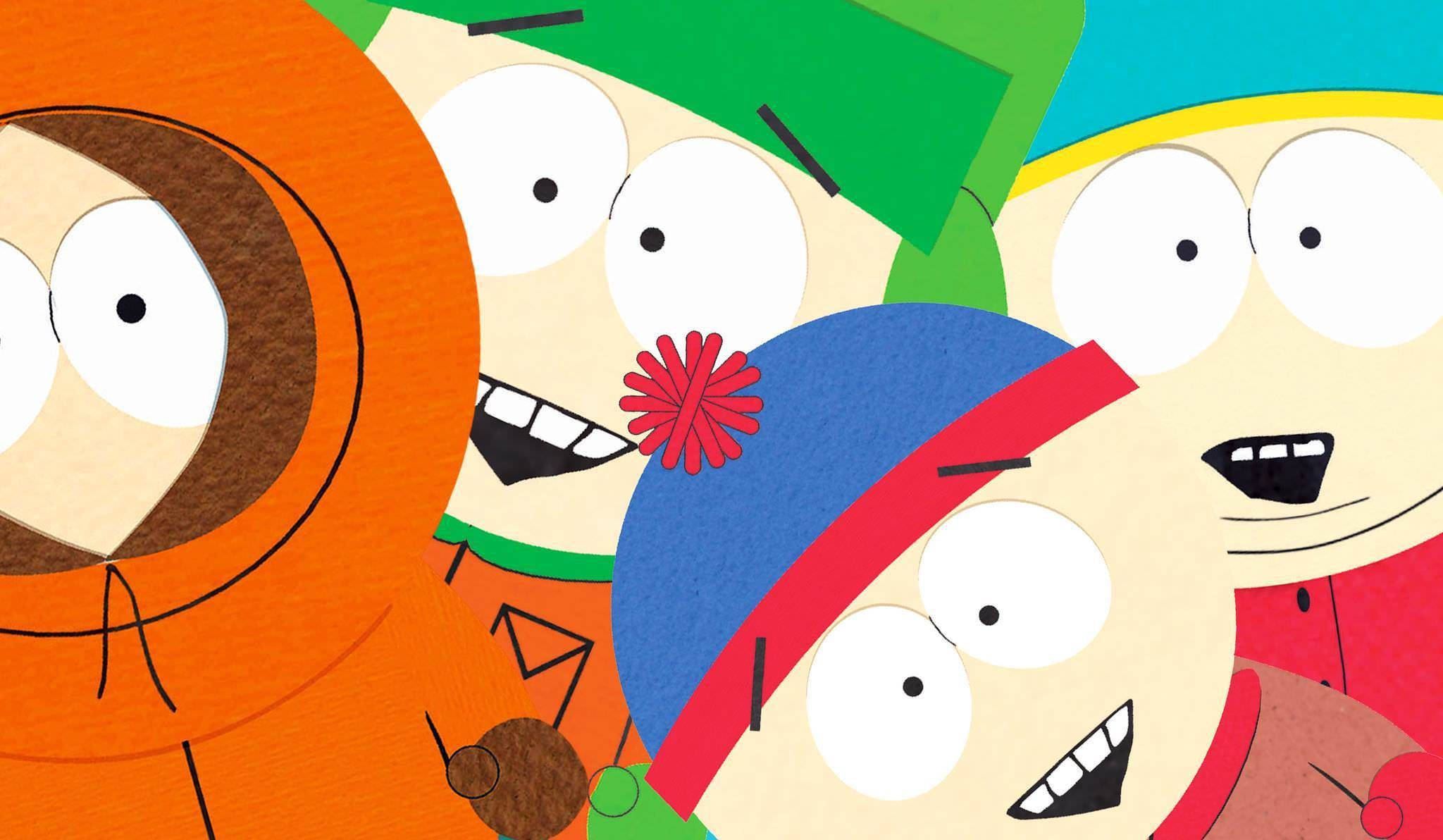 Kenny mccormick, friends, oversized eyes, Full HD Desktop Wallpaper