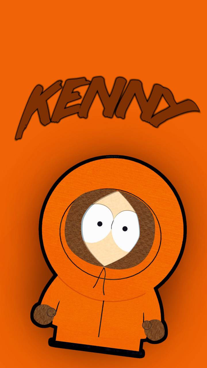 Kenny McCormick, orange hooded parka, name above, HD Phone Wallpaper