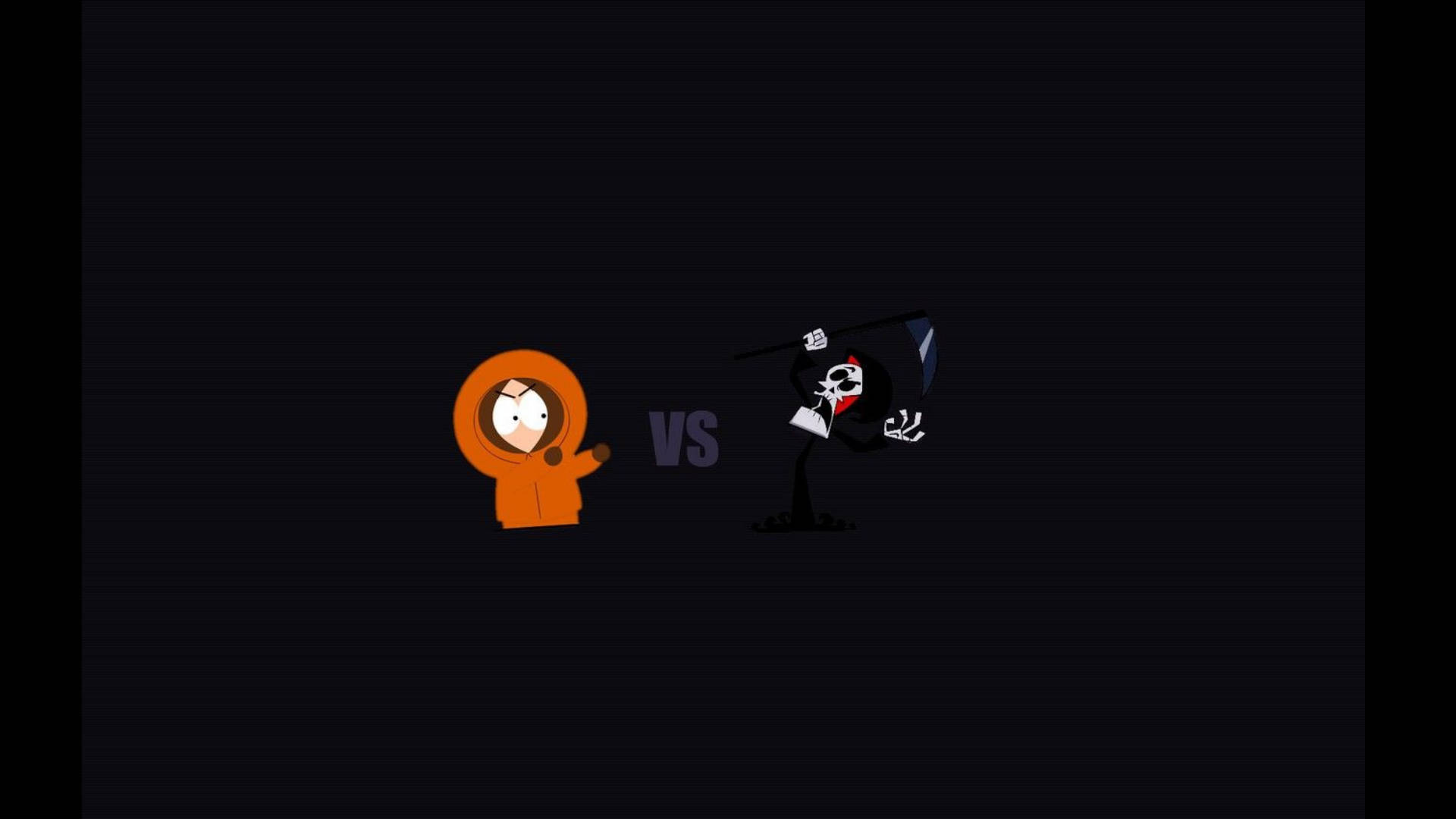 Kenny mccormick, skeleton, orange hoodie, Full HD Desktop Wallpaper
